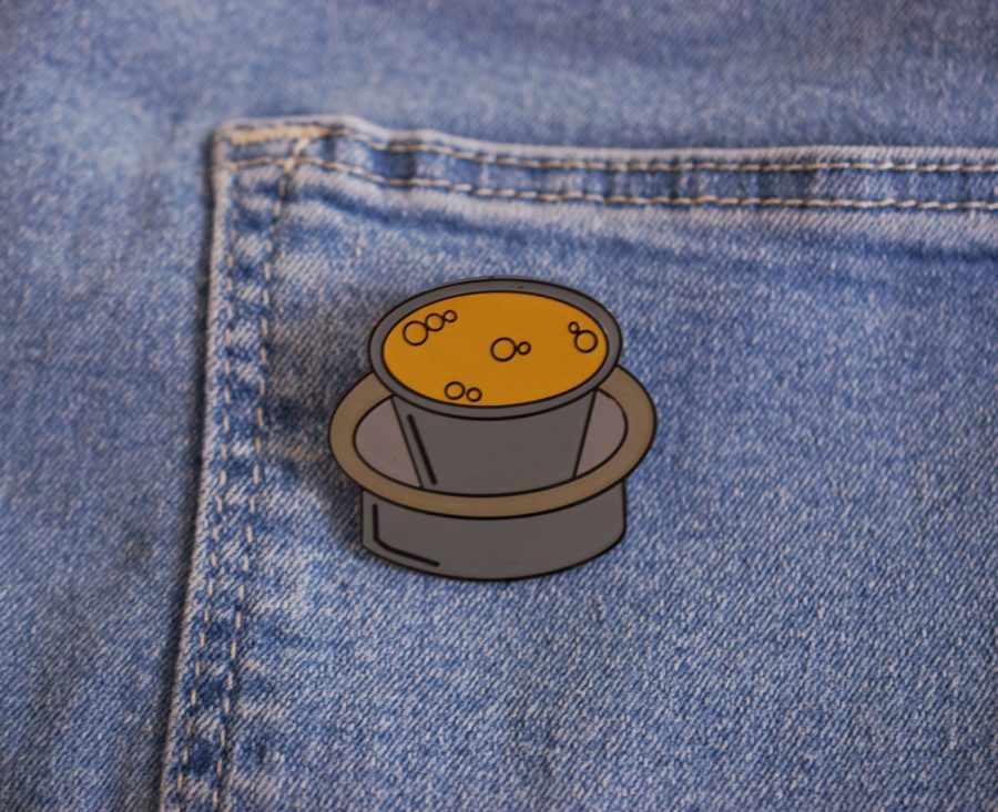 Filter Coffee enamel pins