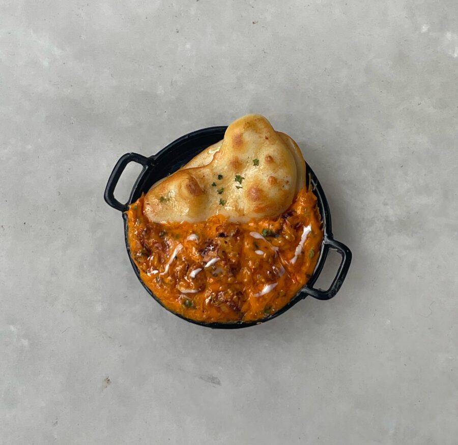 Naan & Butter chicken necklace